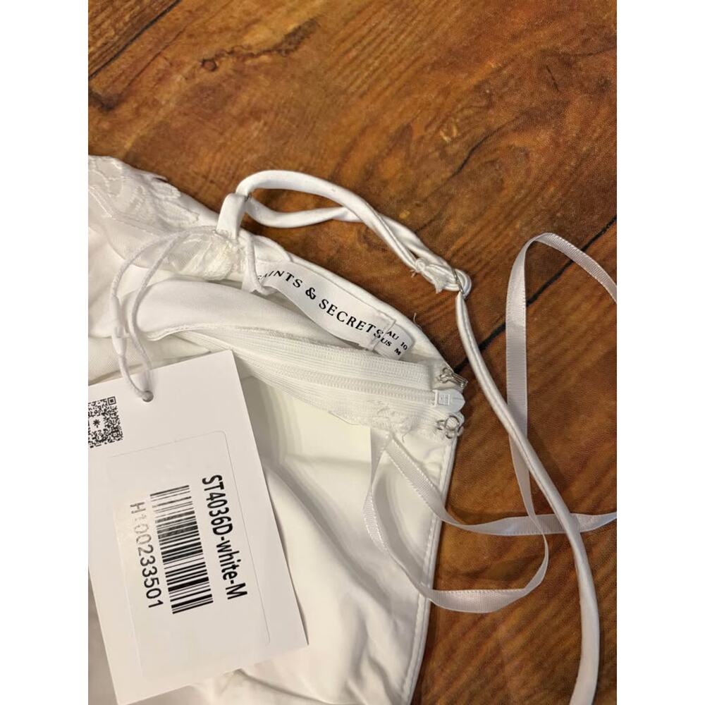 Sz M - NEW Saints & Secrets Satin Dress - Picture 8 of 9